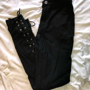 High Waisted Black Pants